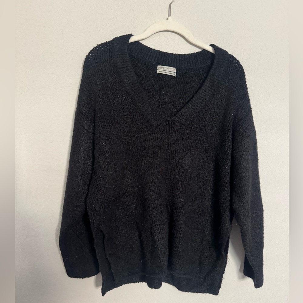 Urban Outfitters Black V-Neck Sweater